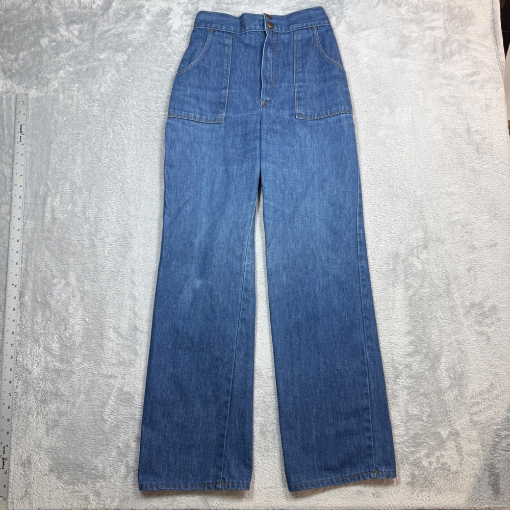 Vintage Sears Jeans That Fit Denim Pants Womens 12 (Fits 26x30) Blue 70s Boho